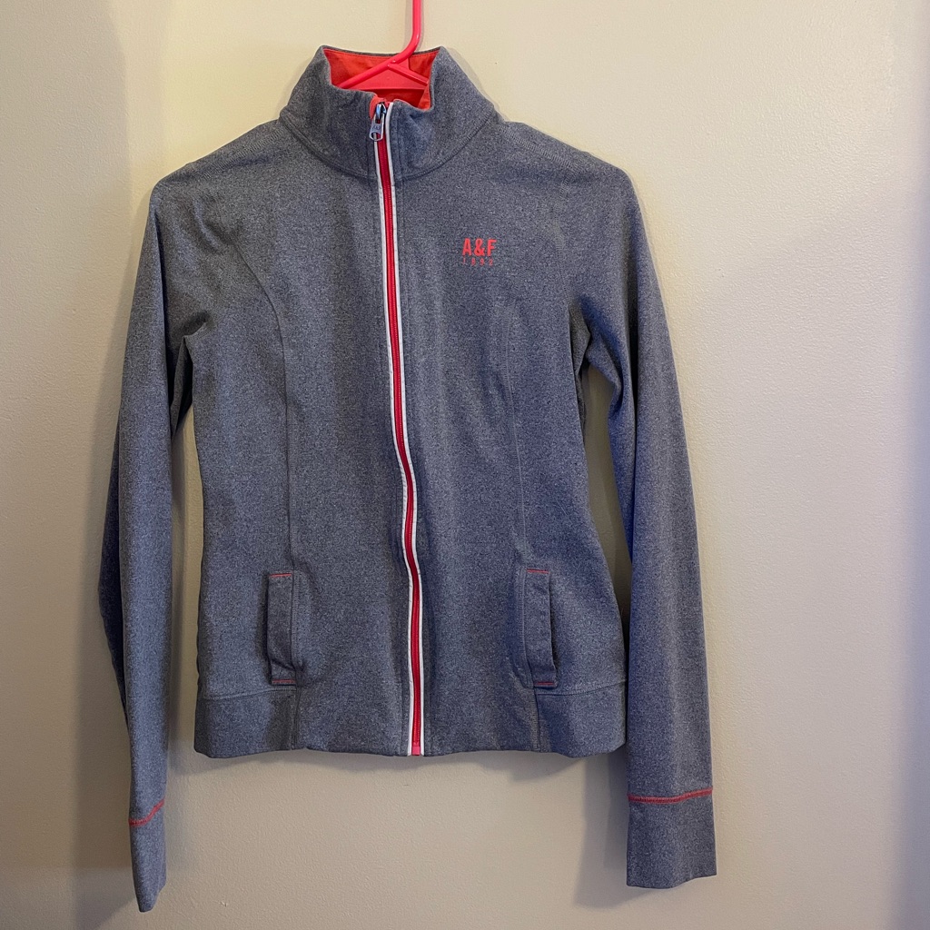 Abercrombie A&F Zip Up Athletic Pullover